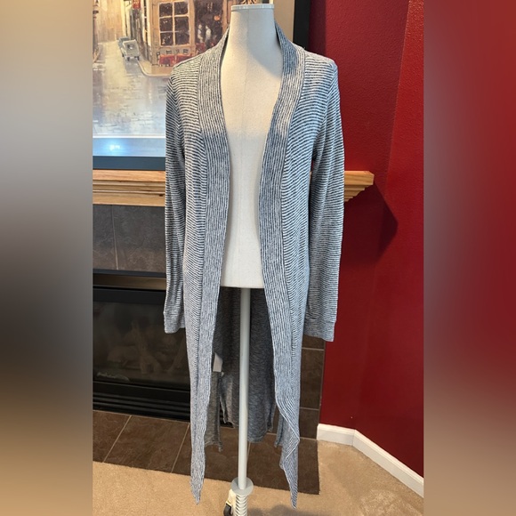 Navy and white striped Loft duster - Picture 1 of 8